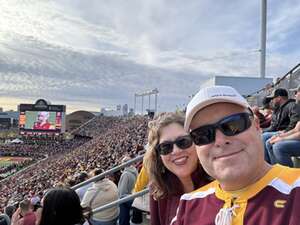 Aaron attended University of Minnesota Golden Gophers - NCAA Football vs Maryland Terrapins on Oct 26th 2024 via VetTix 