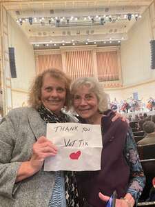 Sharon attended Beethoven/Brahms/Bartok on Oct 20th 2024 via VetTix 