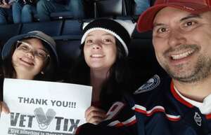 James attended Columbus Blue Jackets - NHL vs Buffalo Sabres on Oct 17th 2024 via VetTix 