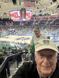 John attended Notre Dame Fighting Irish - NCAA Women's Basketball vs Davenport Panthers on Oct 30th 2024 via VetTix 