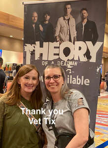 Ivy attended Theory of a Deadman - Unplugged on Oct 26th 2024 via VetTix 