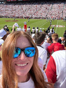 Amber attended Oklahoma Sooners - NCAA Football vs South Carolina Gamecocks on Oct 19th 2024 via VetTix 