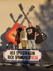 Reo speedwagon and rick springfield with dauzat st. marie