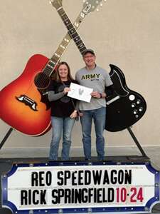 Reo speedwagon and rick springfield with dauzat st. marie