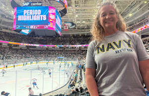 Krista attended San Jose Sharks - NHL vs Colorado Avalanche on Oct 20th 2024 via VetTix 