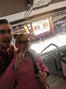 Hunter attended Nashville Predators - NHL vs Detroit Red Wings on Oct 19th 2024 via VetTix 