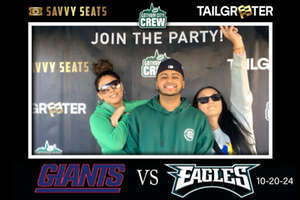 TailGreeter :Savvy Seats Tailgate: Philadelphia Eagles at New York Giants (TAILGATE ONLY NO TICKETS TO THE GAME)