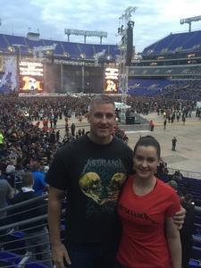 Andy attended Metallica Worldwired Tour With Special Guest Avenged Sevenfold With Volbeat on May 10th 2017 via VetTix 
