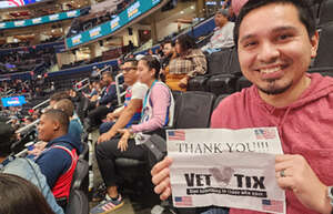 Avery attended Washington Wizards - NBA vs Atlanta Hawks on Oct 30th 2024 via VetTix 