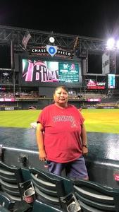 Alvina attended Arizona Diamondbacks vs. Milwaukee Brewers - MLB on Jun 10th 2017 via VetTix 