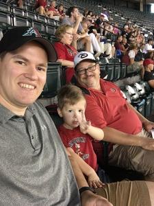 Trevor attended Arizona Diamondbacks vs. Atlanta Braves - MLB on Jul 26th 2017 via VetTix 