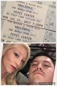 Patrick attended Soul2Soul With Tim McGraw and Faith Hill on Jul 31st 2017 via VetTix 