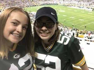 Clarissa attended Green Bay Packers vs. Philadelphia Eagles - NFL Preseason on Aug 10th 2017 via VetTix 