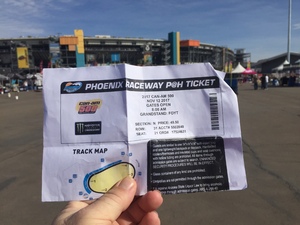 Tony attended Can-am 500 at Pir - Monster Energy NASCAR Cup Series on Nov 12th 2017 via VetTix 
