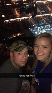 Donald attended Soul2Soul Tour With Tim McGraw and Faith Hill on Aug 17th 2017 via VetTix 