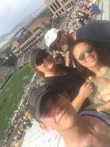 Jodean attended Colorado Buffaloes vs. Texas State - NCAA Football on Sep 9th 2017 via VetTix 