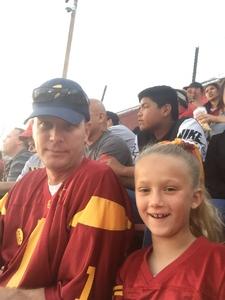 Thomas attended University of Southern California Trojans vs. Stanford - NCAA Football on Sep 9th 2017 via VetTix 