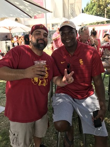 Louie attended University of Southern California Trojans vs. Stanford - NCAA Football on Sep 9th 2017 via VetTix 