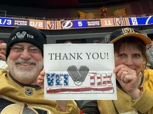 Vegas Golden Knights - NHL vs Tampa Bay Lightning