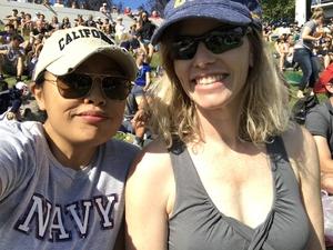 Pia Francisco attended Navy Midshipmen vs. Tulane - NCAA Football on Sep 9th 2017 via VetTix 