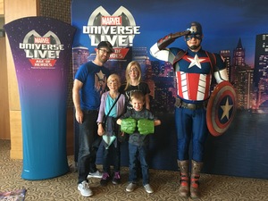 Marvel Universe Live! Age of Heroes - Show Tickets + Captain America Meet & Greet