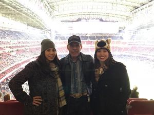 Cristina attended 2017 Texas Bowl - Texas Longhorns vs. Missouri Tigers - NCAA Football on Dec 27th 2017 via VetTix 