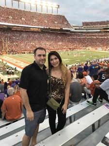 Jeffrey attended Texas Longhorns vs. Kansas State - NCAA Football on Oct 7th 2017 via VetTix 