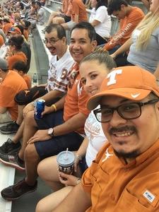 Domingo attended Texas Longhorns vs. Kansas State - NCAA Football on Oct 7th 2017 via VetTix 