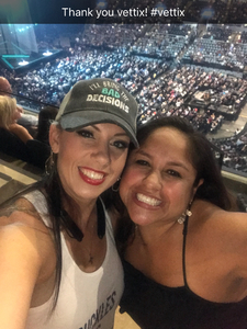 Darla attended Soul2Soul Tour With Tim McGraw and Faith Hill on Oct 5th 2017 via VetTix 