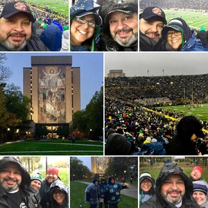 Manuel attended Notre Dame Fighting Irish vs. Navy - NCAA Football on Nov 18th 2017 via VetTix 