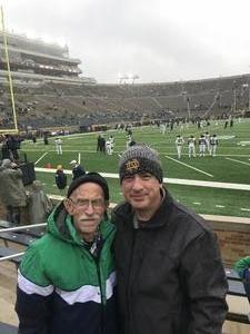 William attended Notre Dame Fighting Irish vs. Wake Forest - NCAA Football - Military Appreciation Game on Nov 4th 2017 via VetTix 