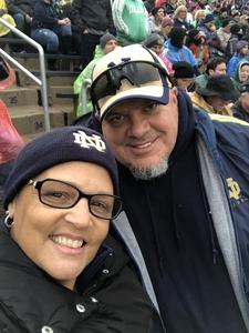 Kim attended Notre Dame Fighting Irish vs. Wake Forest - NCAA Football - Military Appreciation Game on Nov 4th 2017 via VetTix 