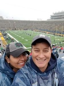 Jennifer attended Notre Dame Fighting Irish vs. Wake Forest - NCAA Football - Military Appreciation Game on Nov 4th 2017 via VetTix 