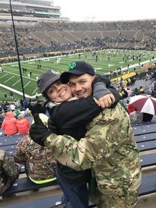 derek attended Notre Dame Fighting Irish vs. Wake Forest - NCAA Football - Military Appreciation Game on Nov 4th 2017 via VetTix 