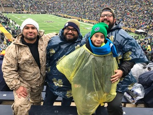 Juan attended Notre Dame Fighting Irish vs. Wake Forest - NCAA Football - Military Appreciation Game on Nov 4th 2017 via VetTix 