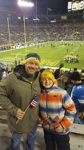 Nicholas attended Green Bay Packers vs. Detroit Lions - NFL on Nov 6th 2017 via VetTix 