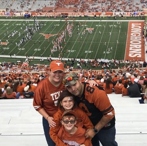 Jerrod and Family attended Texas Longhorns vs. Kansas - NCAA Football - Military Appreciation Night on Nov 11th 2017 via VetTix 