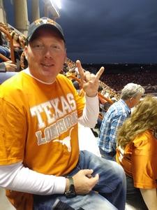 Matthew attended Texas Longhorns vs. Kansas - NCAA Football - Military Appreciation Night on Nov 11th 2017 via VetTix 