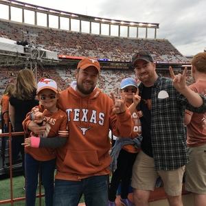 Nathaniel attended Texas Longhorns vs. Kansas - NCAA Football - Military Appreciation Night on Nov 11th 2017 via VetTix 