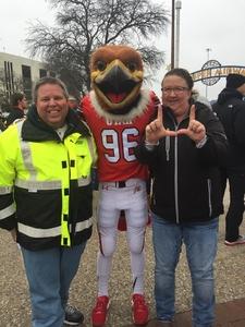 Shane attended 2017 Zaxby's Heart of Dallas Bowl - West Virginia Mountaineers vs. Utah Utes - NCAA Football on Dec 26th 2017 via VetTix 