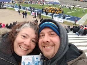 Anita attended 2017 Zaxby's Heart of Dallas Bowl - West Virginia Mountaineers vs. Utah Utes - NCAA Football on Dec 26th 2017 via VetTix 