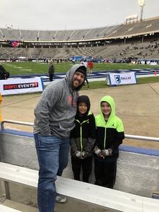 Brice attended 2017 Zaxby's Heart of Dallas Bowl - West Virginia Mountaineers vs. Utah Utes - NCAA Football on Dec 26th 2017 via VetTix 