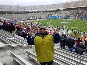 Richard attended 2017 Zaxby's Heart of Dallas Bowl - West Virginia Mountaineers vs. Utah Utes - NCAA Football on Dec 26th 2017 via VetTix 
