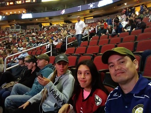 Rodolfo attended Arizona Coyotes vs. Los Angeles Kings - NHL on Nov 24th 2017 via VetTix 