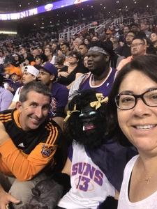 Elizabeth attended Phoenix Suns vs. Milwaukee Bucks on Nov 22nd 2017 via VetTix 