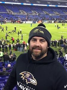 Corey attended Baltimore Ravens vs. Houston Texans - NFL - Monday Night Football on Nov 27th 2017 via VetTix 