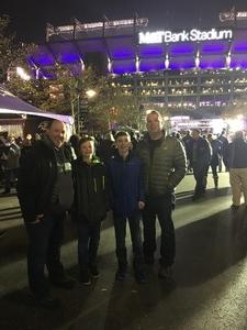 Brian attended Baltimore Ravens vs. Houston Texans - NFL - Monday Night Football on Nov 27th 2017 via VetTix 