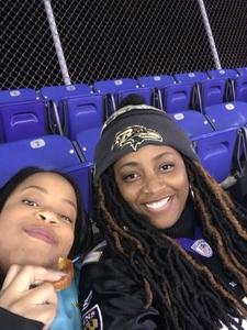 Monicka attended Baltimore Ravens vs. Houston Texans - NFL - Monday Night Football on Nov 27th 2017 via VetTix 