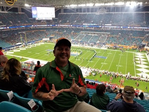 Nelson attended 2017 Capital One Orange Bowl - Wisconsin Badgers vs. Miami Hurricanes - NCAA Football on Dec 30th 2017 via VetTix 