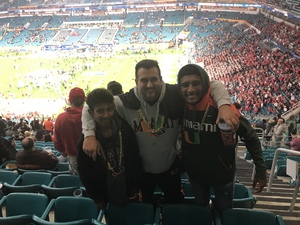 Victor attended 2017 Capital One Orange Bowl - Wisconsin Badgers vs. Miami Hurricanes - NCAA Football on Dec 30th 2017 via VetTix 
